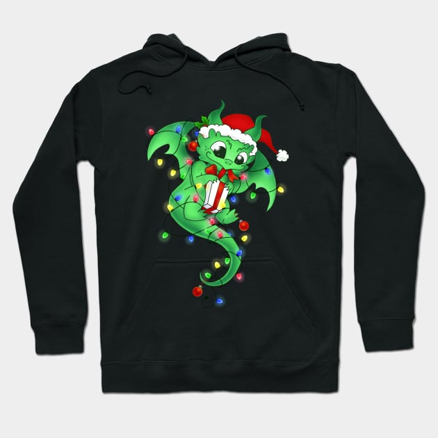 Christmas Dragon Hoodie by Redheadkls